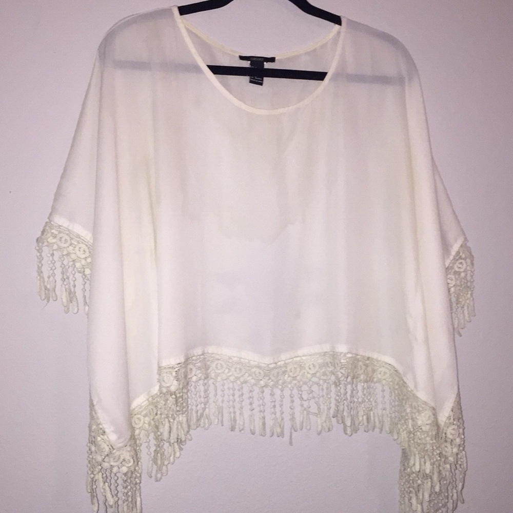 Forever 21 // Cream-colored Hobo Top // SMALL